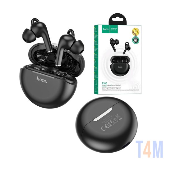 Auscultadores Sem Fio TWS Hoco ES60 Conqueror Bluetooth V5.1 Preto